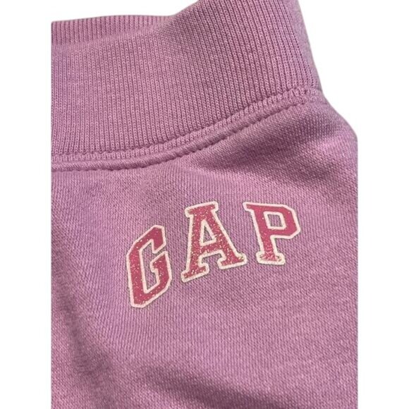 GAP SweatPants Girls Size 2 Purple with Pink Logo - Picture 5 of 5